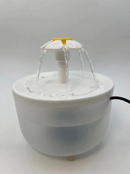 Automatic Pet Water Fountain with USB Connection and Quiet Operation - 1200ml Recirculating Filtered Water Dispenser for Cats