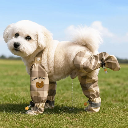 Adjustable Waterproof Reflective Stripe Full Leg Protection Pet Pants with Anti-Slip Features for Dogs