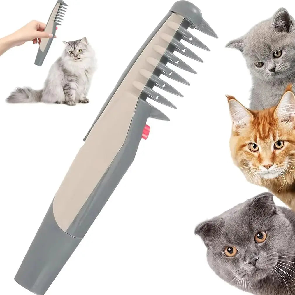 Electric Pet Grooming Comb for Dogs and Cats - Mat and Tangle Removal Solution