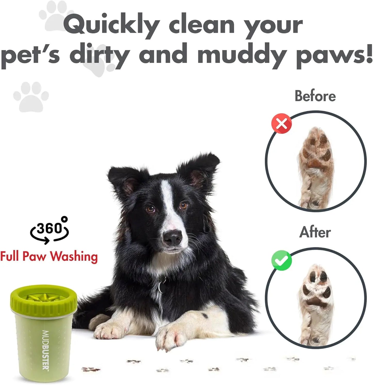 Winter Paw Cleaning Cup for Dogs - Efficient Mud and Snow Removal