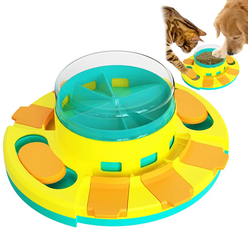Interactive Dog Puzzle Toy and Slow Feeder for Enhanced Puppy IQ - Non-Slip Food Dispenser and Training Game for Pets