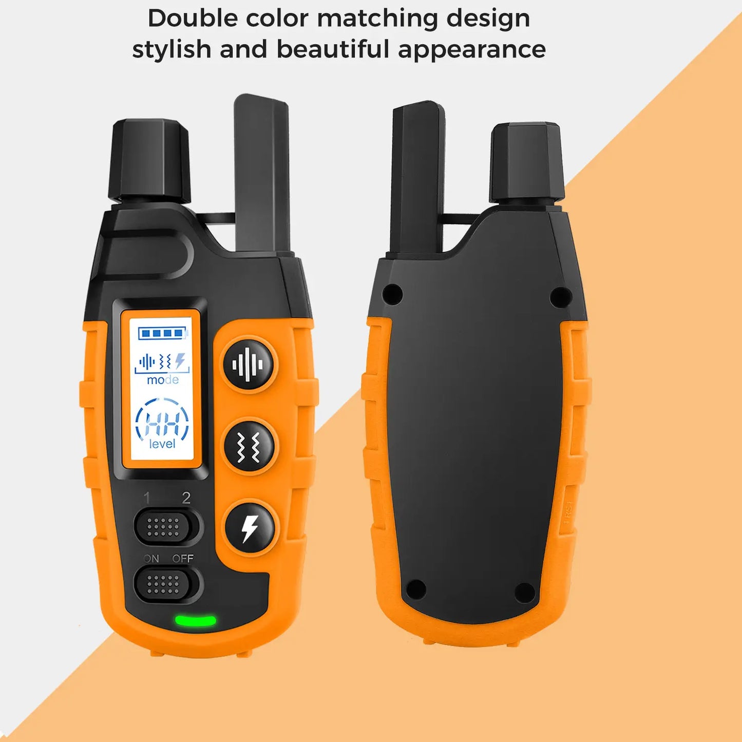 Professional Dog Training Collars with Remote Control, 3300Ft Range, Adjustable Nylon Strap, Multiple Training Modes (Beep, Vibration, Safe Shock), Rechargeable and Waterproof, Suitable for Dogs Weighing 5-150 lbs