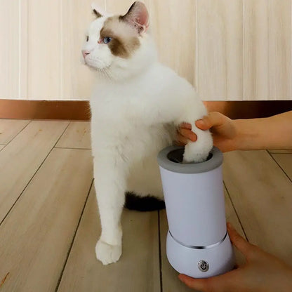 Automatic Portable Dog Paw Cleaner and Electric Massager for Small to Medium Pets, USB Rechargeable