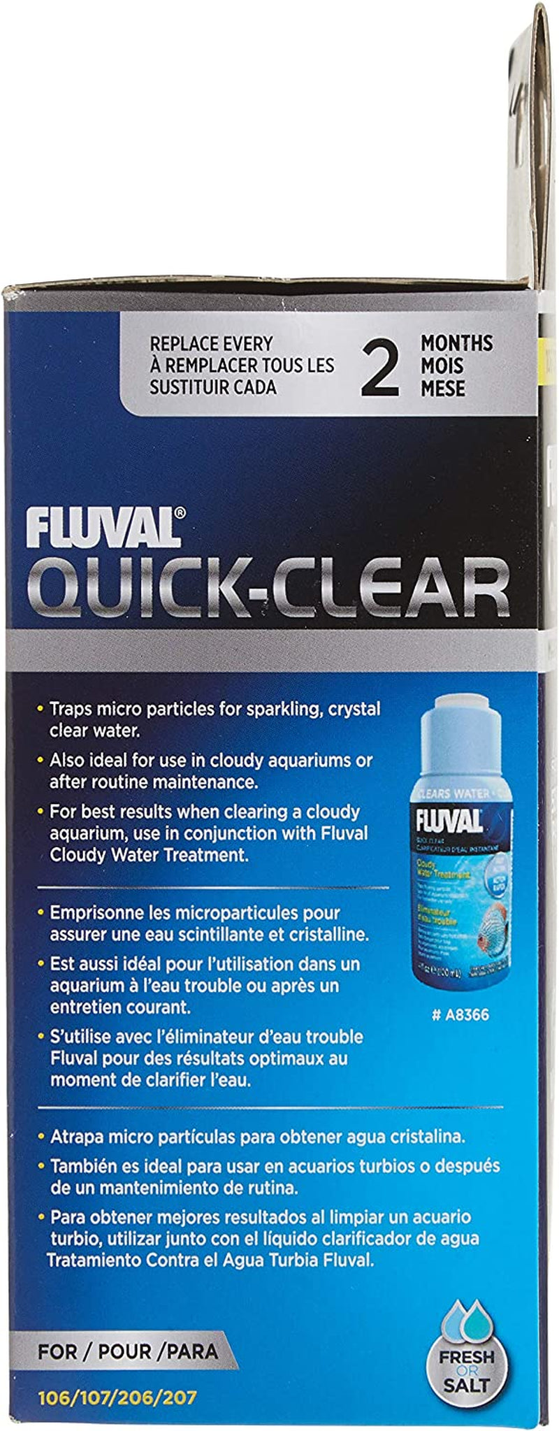 Quick-Clear Water Polishing Pads - Mechanical Filtration Media for Aquariums, Set of 3, Model A242