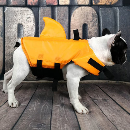 Adjustable Dog Life Jacket for Short-Nosed Breeds - Enhanced Swimming Vest (XS, Orange)