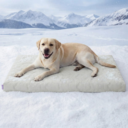 Bedsure Non-Slip Washable Cooling Mat for Large Dogs – Q-MAX>0.4 Summer Crate Bed, No Gel or Electricity Required