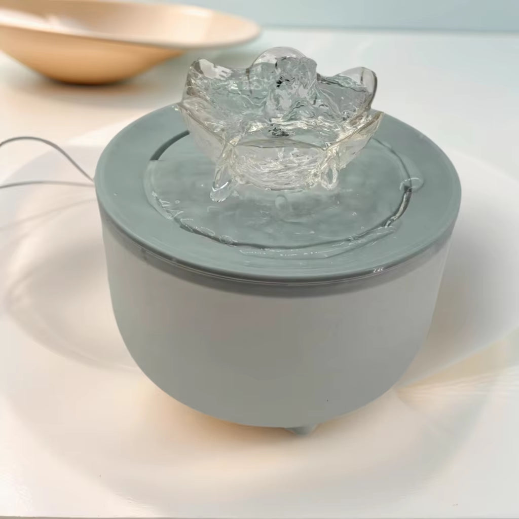 Automatic Pet Water Fountain with USB Connection and Quiet Operation - 1200ml Recirculating Filtered Water Dispenser for Cats