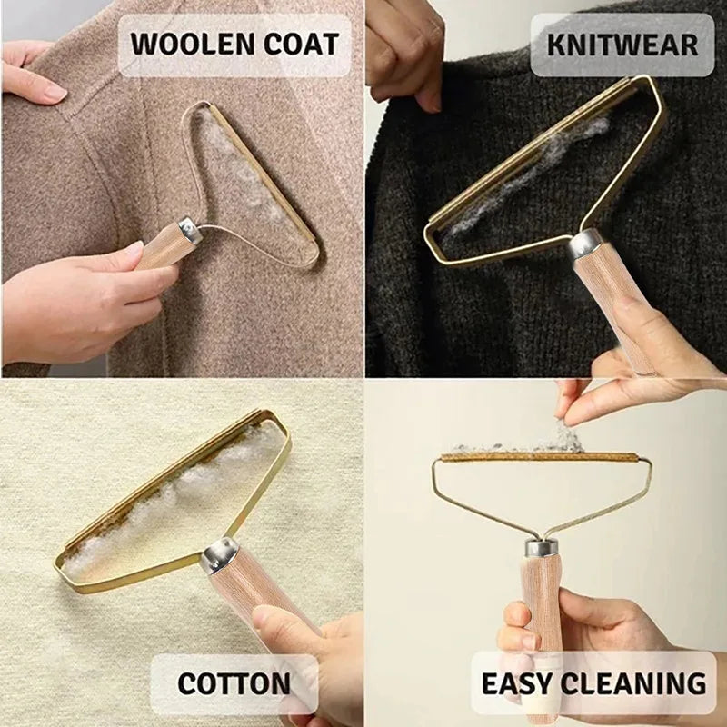Portable Lint Remover and Pet Hair Brush for Efficient Fabric and Upholstery Cleaning