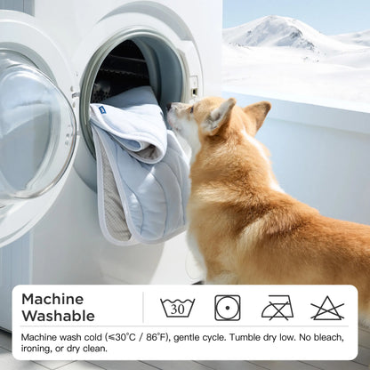 Bedsure Non-Slip Washable Cooling Mat for Large Dogs – Q-MAX>0.4 Summer Crate Bed, No Gel or Electricity Required