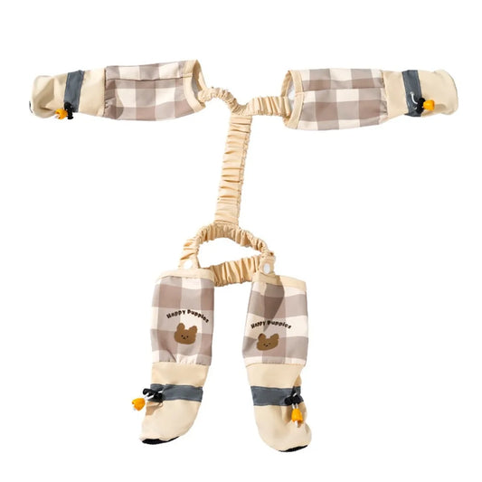 Adjustable Waterproof Reflective Stripe Full Leg Protection Pet Pants with Anti-Slip Features for Dogs