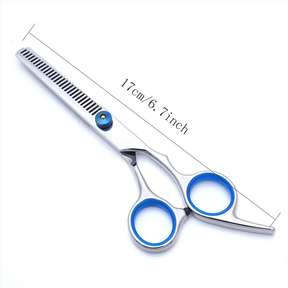 Pawzseek Professional 5-In-1 Stainless Steel Dog Grooming Scissors Set with Safety Round Tips - Ideal for Cats as Well
