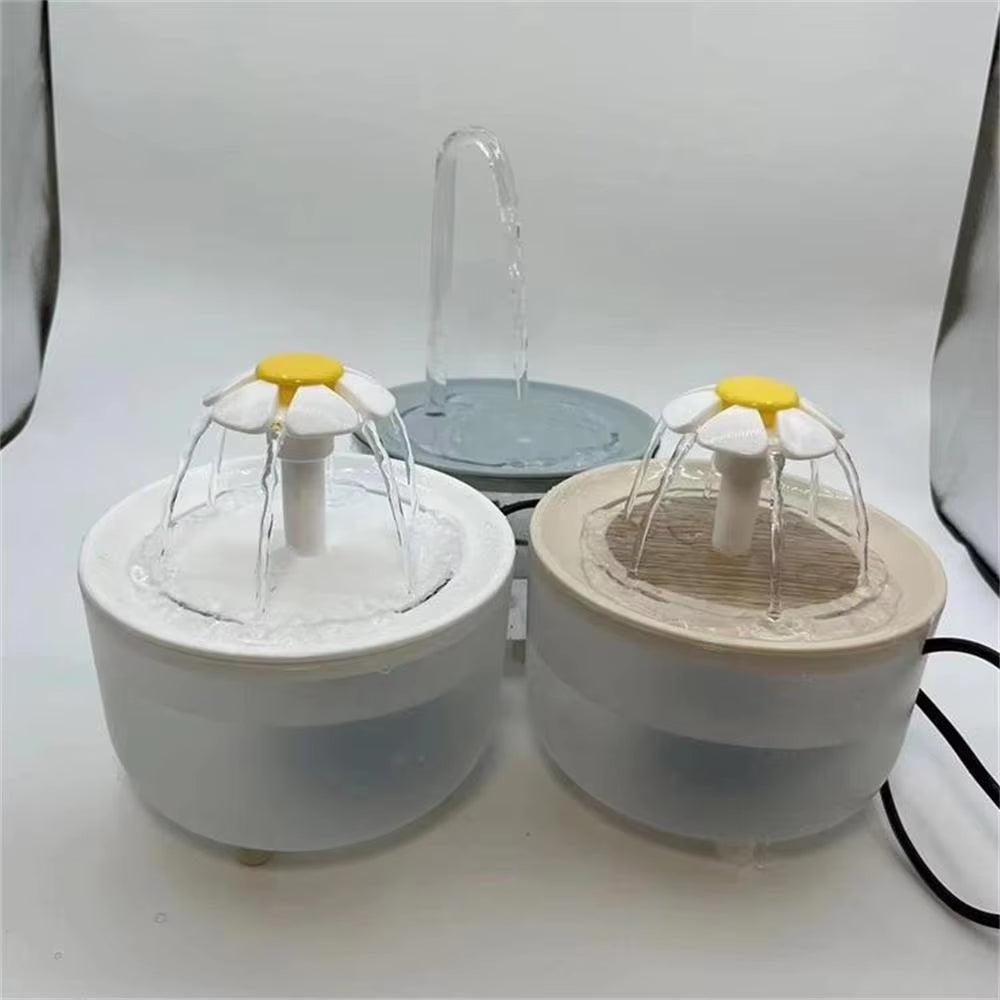 Automatic Pet Water Fountain with USB Connection and Quiet Operation - 1200ml Recirculating Filtered Water Dispenser for Cats