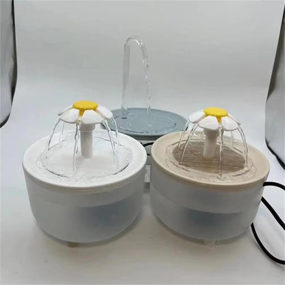 Automatic Pet Water Fountain with USB Connection and Quiet Operation - 1200ml Recirculating Filtered Water Dispenser for Cats
