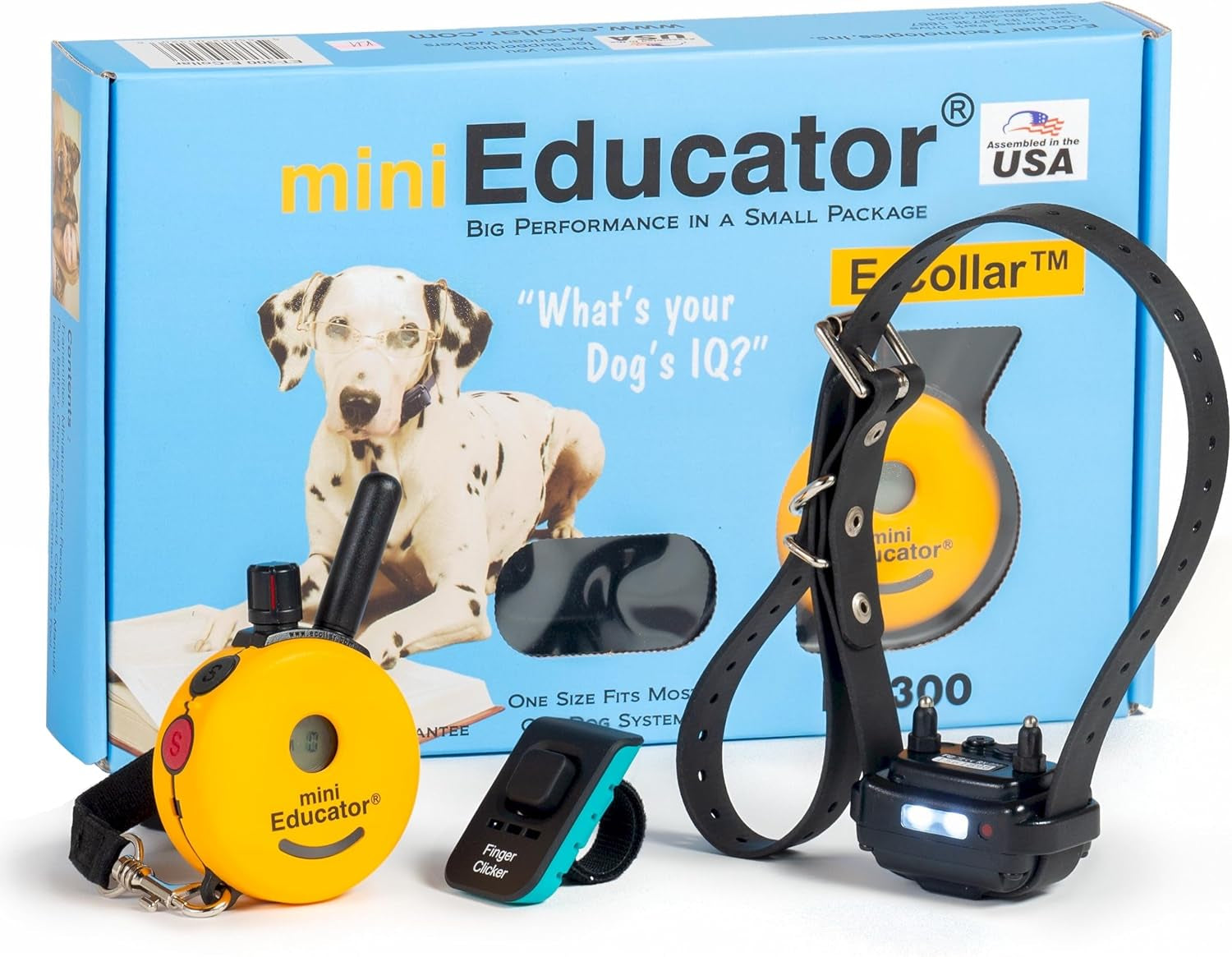 ET-300 Mini Remote Dog Training Collar - Waterproof with 1/2 Mile Range, Premium Clicker Trainer, 100 Stimulation Levels, Vibration, Light, and Sound Features for Small to Medium Dogs, Yellow
