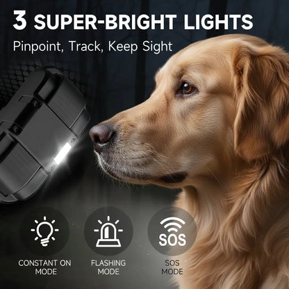SOONCEJA 5280FT Remote Dog Training Collar - Waterproof Rechargeable E-Collar with 2 Stimulation Modes, Vibration, Tone, Night Light, and Pocket Clip for Medium to Large Dogs