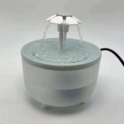 Automatic Pet Water Fountain with USB Connection and Quiet Operation - 1200ml Recirculating Filtered Water Dispenser for Cats