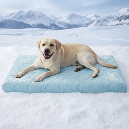 Bedsure Non-Slip Washable Cooling Mat for Large Dogs – Q-MAX>0.4 Summer Crate Bed, No Gel or Electricity Required