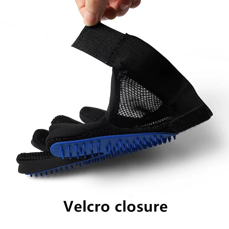 Premium Pet Grooming Glove for Cats and Dogs - Dual-Function Deshedding Brush and Massage Tool for Bathing and Fur Removal