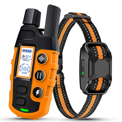 Professional Dog Training Collars with Remote Control, 3300Ft Range, Adjustable Nylon Strap, Multiple Training Modes (Beep, Vibration, Safe Shock), Rechargeable and Waterproof, Suitable for Dogs Weighing 5-150 lbs