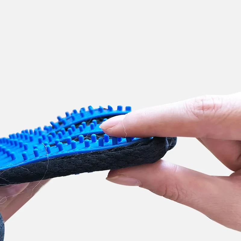 Premium Pet Grooming Glove for Cats and Dogs - Dual-Function Deshedding Brush and Massage Tool for Bathing and Fur Removal