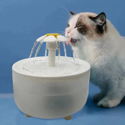 Automatic Pet Water Fountain with USB Connection and Quiet Operation - 1200ml Recirculating Filtered Water Dispenser for Cats