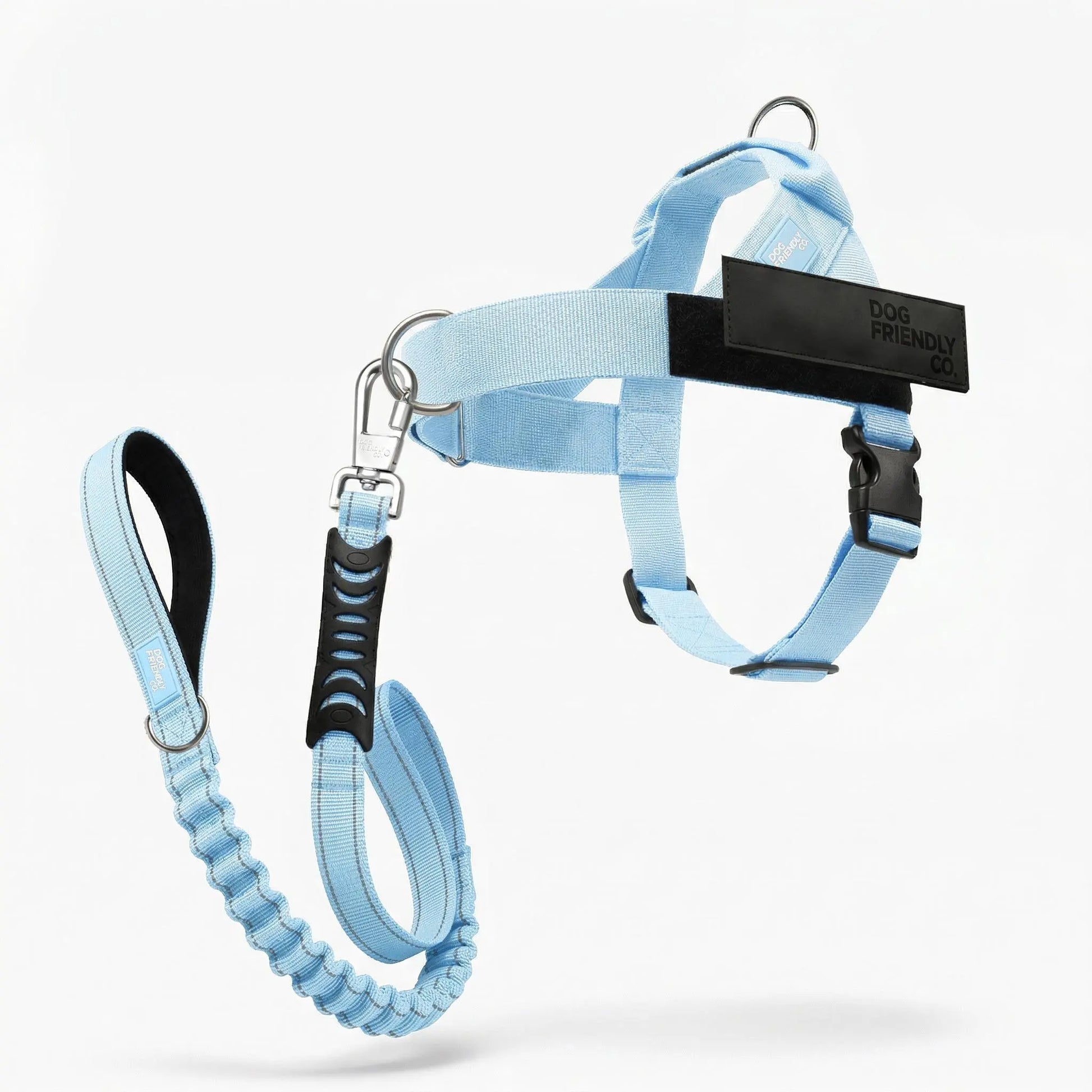 Dog Friendly Co. No-Pull Harness with D-Ring and Bungee Leash