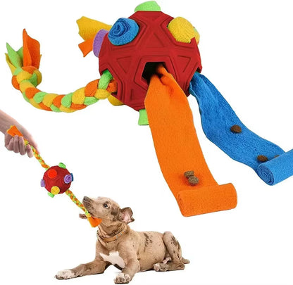 Durable Snuffle Ball for Dogs - Interactive Foraging Toy and Slow Feeder Treat Dispenser