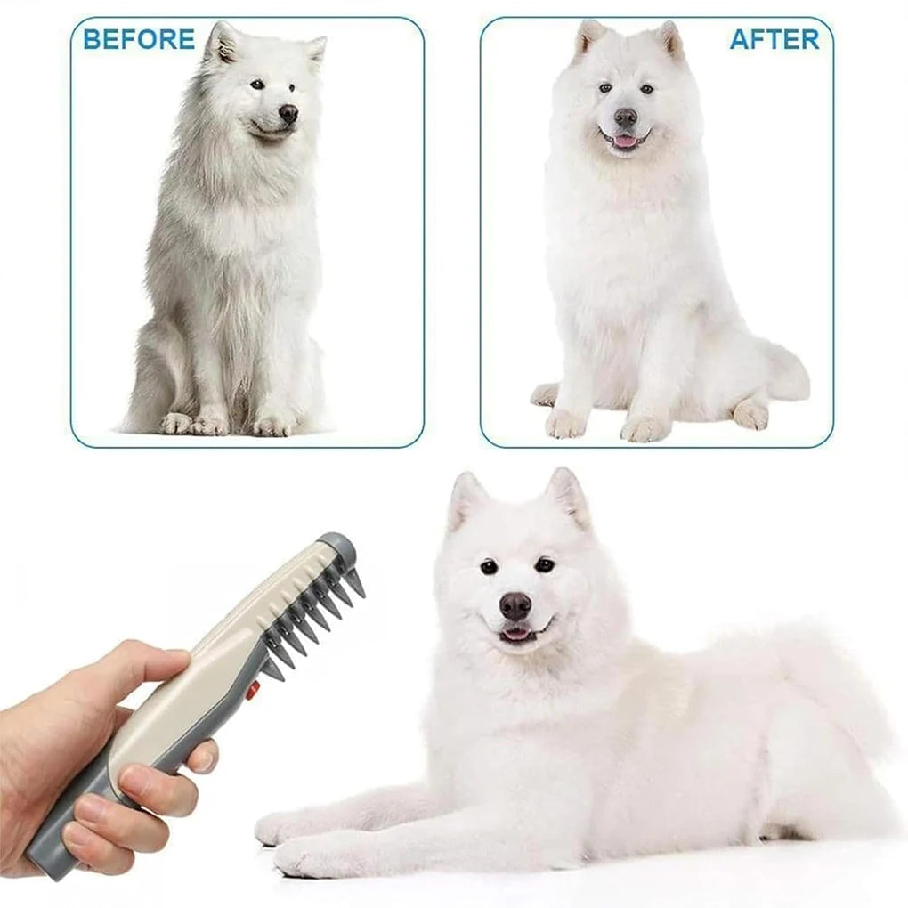 Electric Pet Grooming Comb for Dogs and Cats - Mat and Tangle Removal Solution