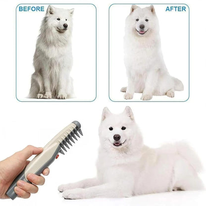Electric Pet Grooming Comb for Dogs and Cats - Mat and Tangle Removal Solution
