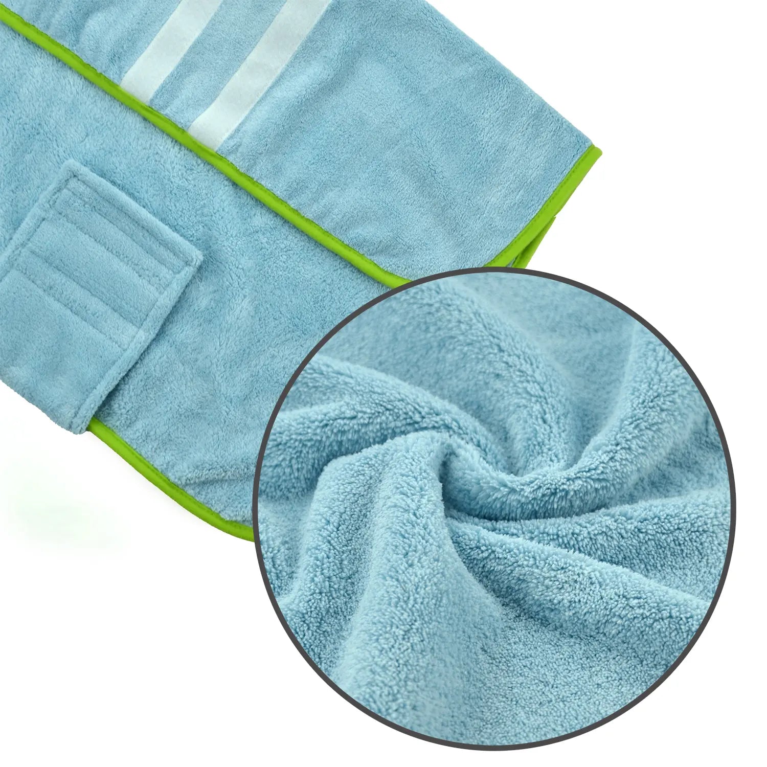Quick-Dry Dog Bathrobe and Towel Set, Adjustable Microfiber Robe with Drying Gloves, Perfect for Cold Weather and Beach Use