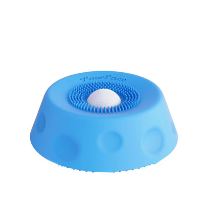 Pawpace Multi-Purpose Dog Bowl - Slow Feeder and Lick Bowl with Ball for Oral Hygiene, Featuring 8 Suction Cups for Mess-Free Liquid Treat Enrichment