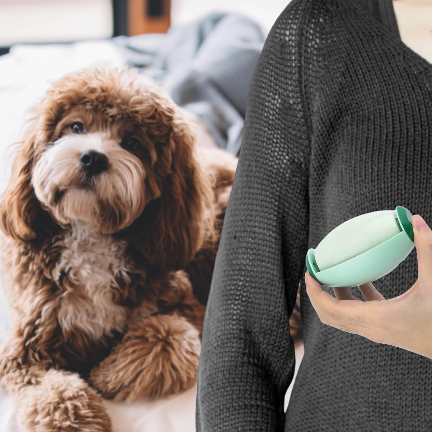 Reusable Washable Mini Travel Lint Roller - Highly Adhesive Portable Pet Hair and Dust Remover for Fabrics and Upholstery