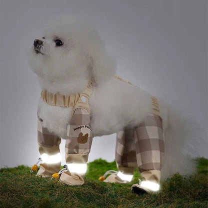 Adjustable Waterproof Reflective Stripe Full Leg Protection Pet Pants with Anti-Slip Features for Dogs