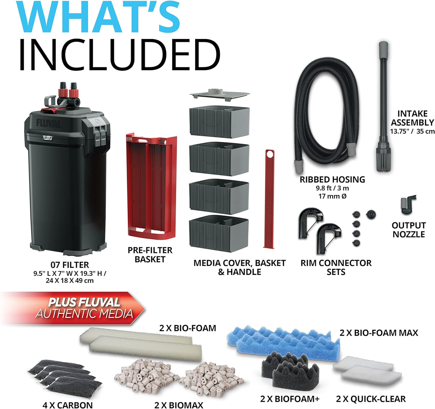 407 Performance Canister Filter for Aquariums Up to 100 Gallons