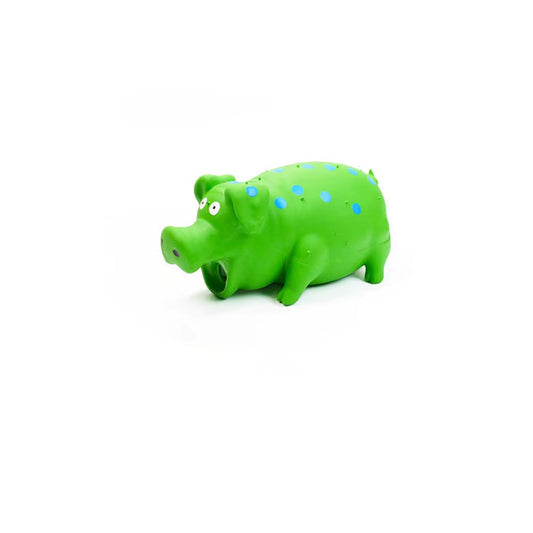 Durable Squeaky Latex Pig Toy for Dogs - Chew and Molar Puzzle Supplies