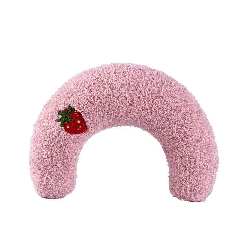 Premium U-Shaped Pet Pillow for Cats and Dogs - Plush, Thick-Filled, Cervical Support, Hypoallergenic, and Washable for Improved Sleep Quality