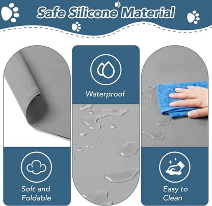 Dog Pee Pad Holder Tray - Fits Up to 36” x 23” Pads for Dogs - Durable Grip, Elevated Edges, and Easy-to-Clean Silicone Surface for Indoor Protection