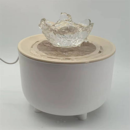 Automatic Pet Water Fountain with USB Connection and Quiet Operation - 1200ml Recirculating Filtered Water Dispenser for Cats