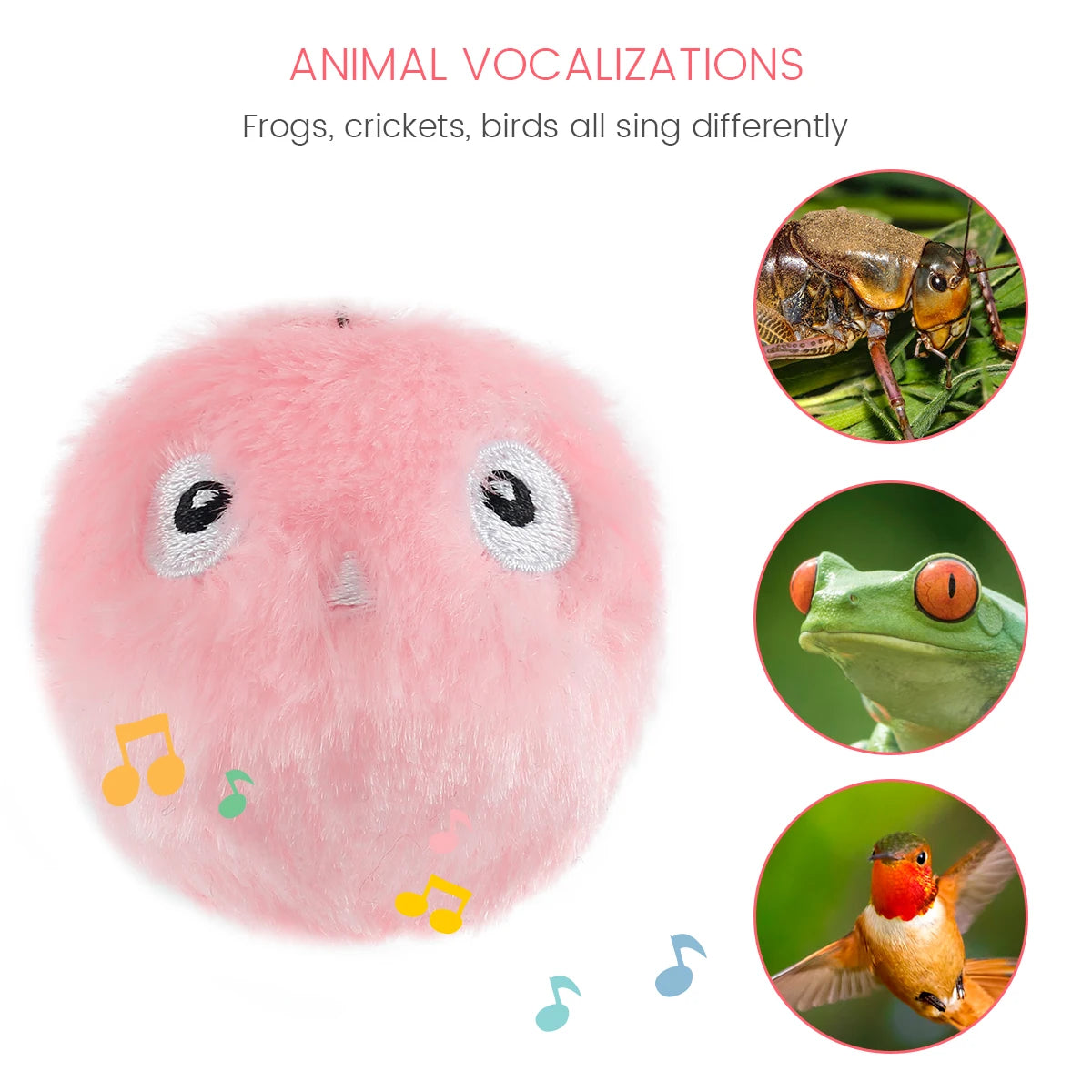 Interactive Electric Rolling Ball Toy for Cats - Plush Squeaky Balls for Indoor Playtime