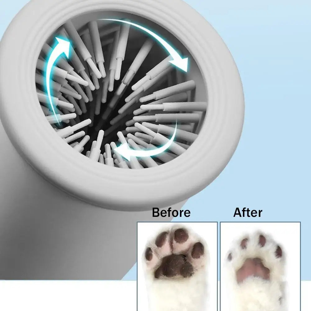 Automatic Portable Dog Paw Cleaner and Electric Massager for Small to Medium Pets, USB Rechargeable