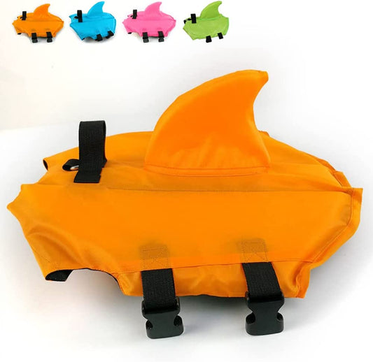 Adjustable Dog Life Jacket for Short-Nosed Breeds - Enhanced Swimming Vest (XS, Orange)