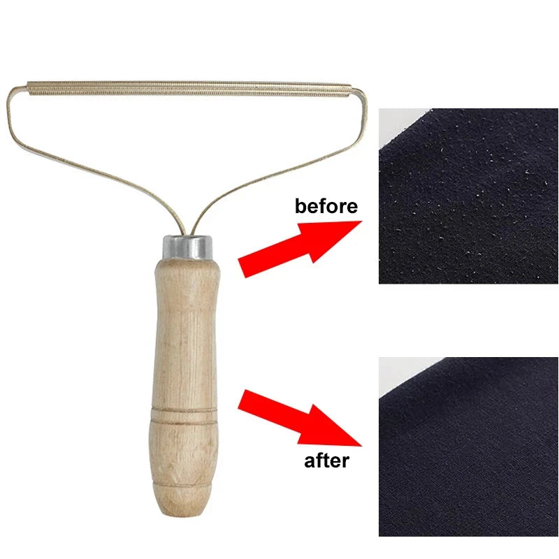 Portable Lint Remover and Pet Hair Brush for Efficient Fabric and Upholstery Cleaning