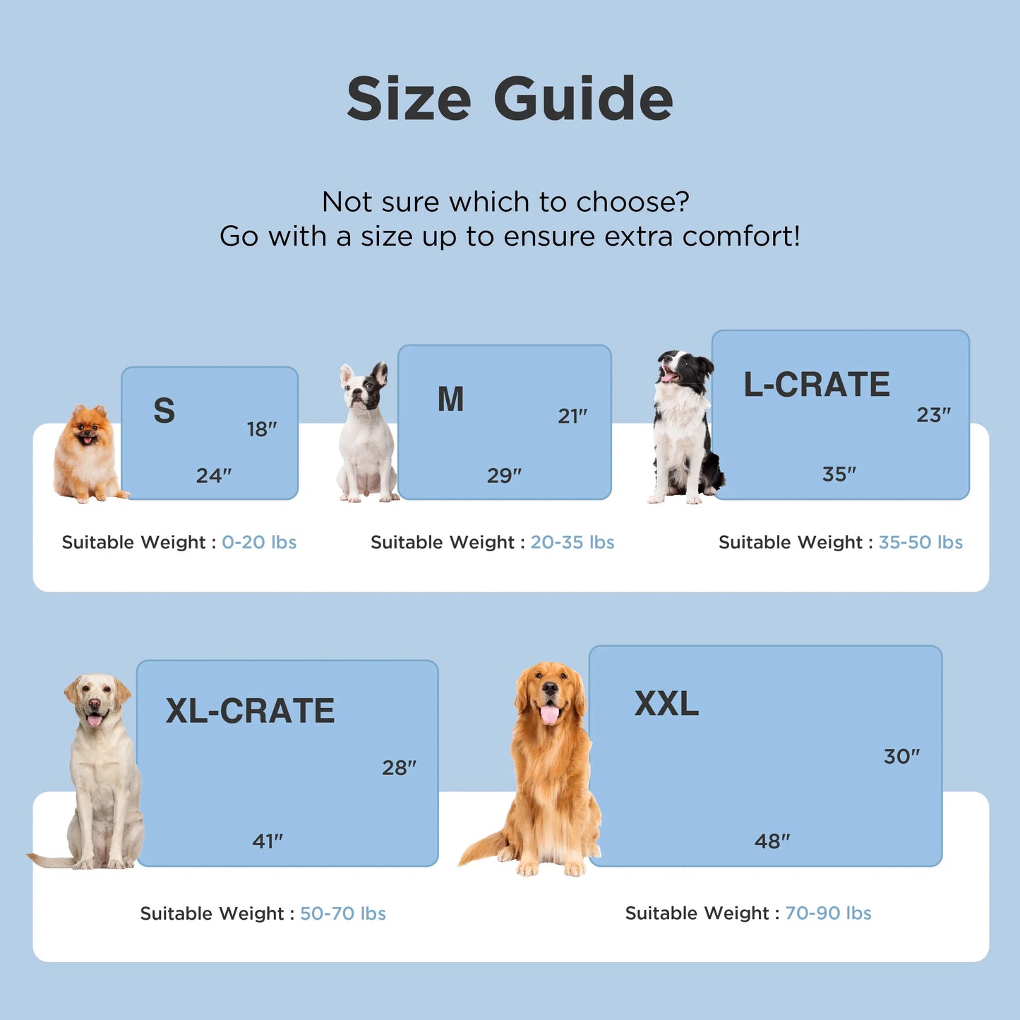 Bedsure Non-Slip Washable Cooling Mat for Large Dogs – Q-MAX>0.4 Summer Crate Bed, No Gel or Electricity Required
