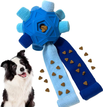 Durable Snuffle Ball for Dogs - Interactive Foraging Toy and Slow Feeder Treat Dispenser