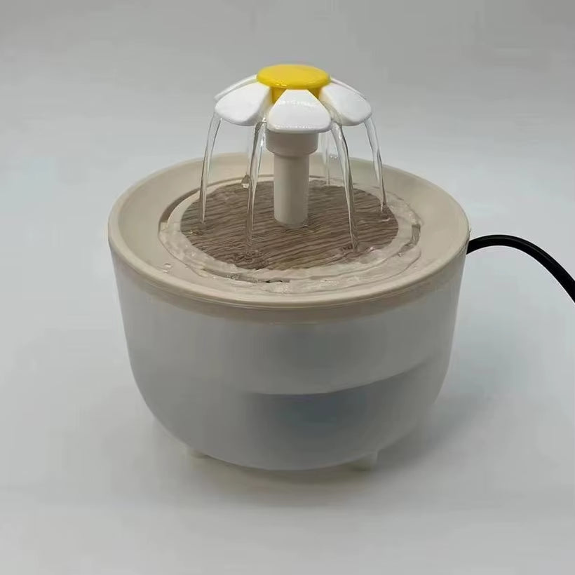 Automatic Pet Water Fountain with USB Connection and Quiet Operation - 1200ml Recirculating Filtered Water Dispenser for Cats