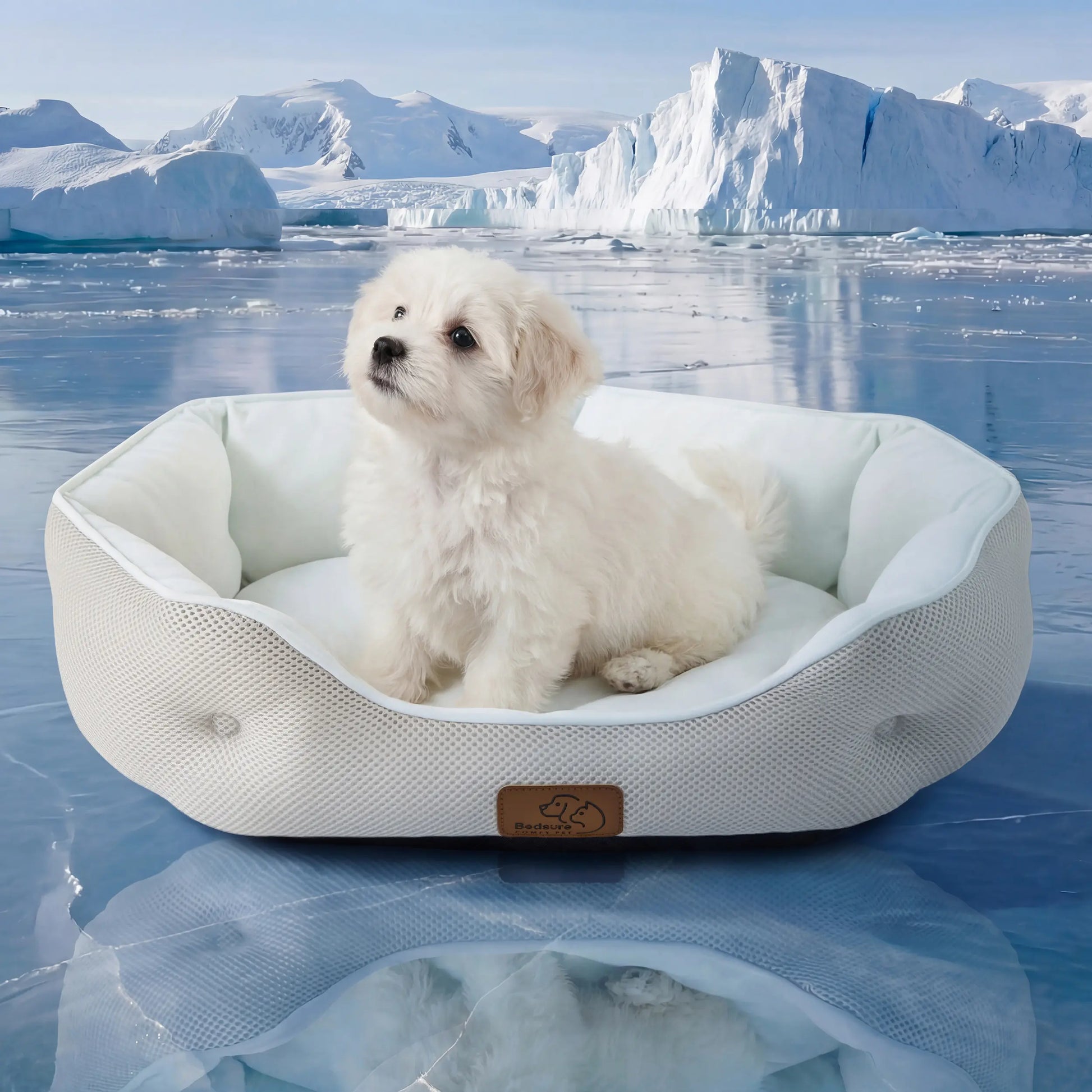 Bedsure Non-Slip Washable Cooling Mat for Large Dogs – Q-MAX>0.4 Summer Crate Bed, No Gel or Electricity Required