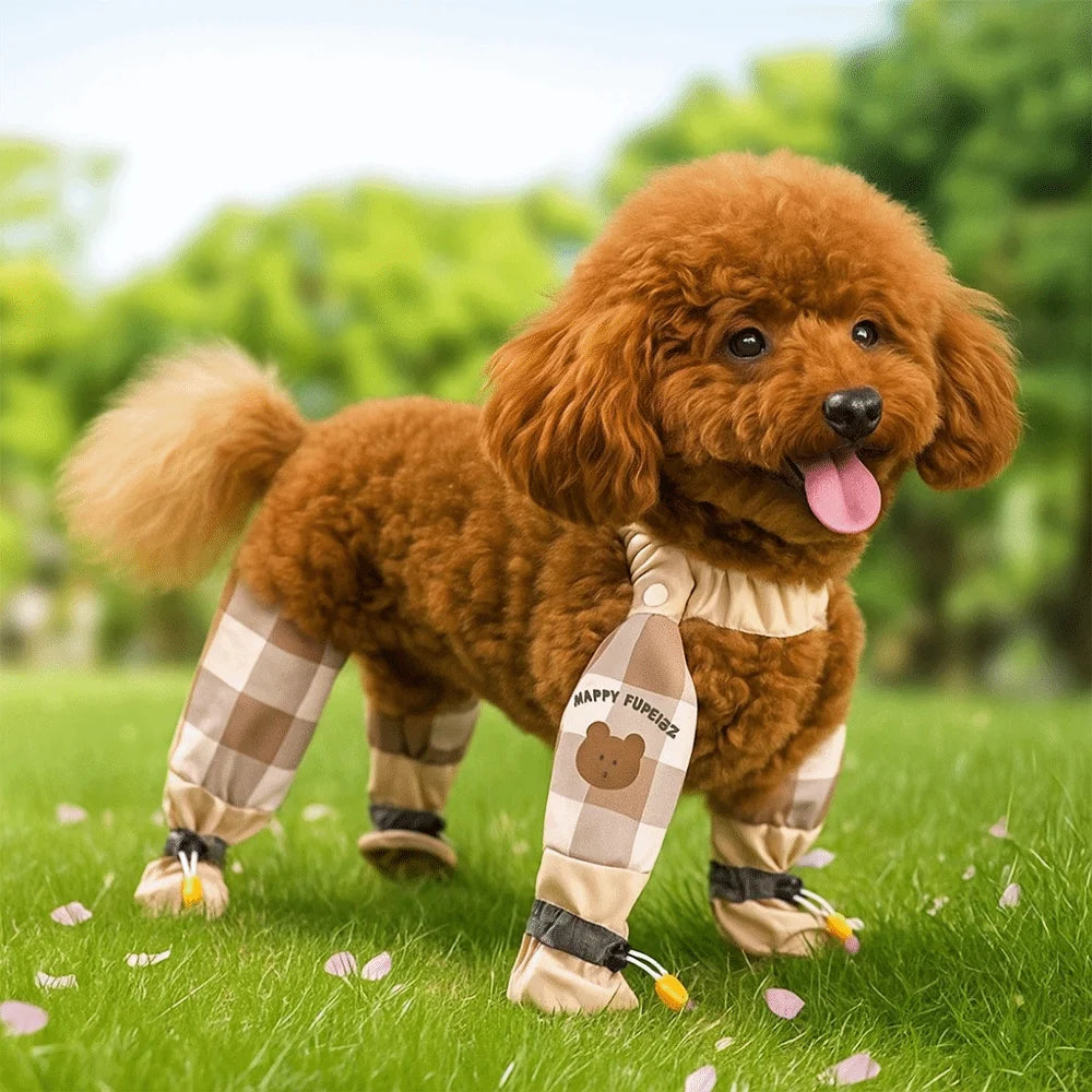 Adjustable Waterproof Reflective Stripe Full Leg Protection Pet Pants with Anti-Slip Features for Dogs