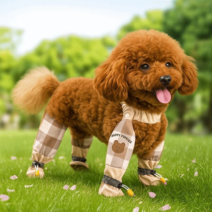 Adjustable Waterproof Reflective Stripe Full Leg Protection Pet Pants with Anti-Slip Features for Dogs