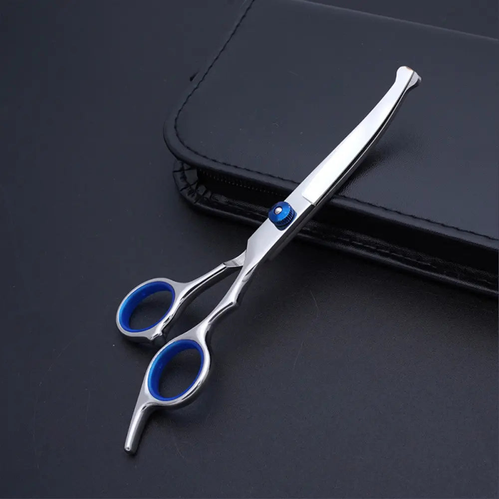 Pawzseek Professional 5-In-1 Stainless Steel Dog Grooming Scissors Set with Safety Round Tips - Ideal for Cats as Well