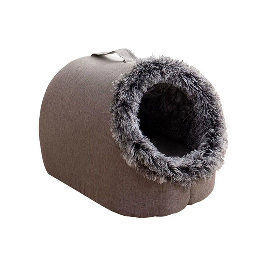 Self-Heating Winter Dog Bed and Comfortable Cat Sleeping Tent for Small to Medium Pets